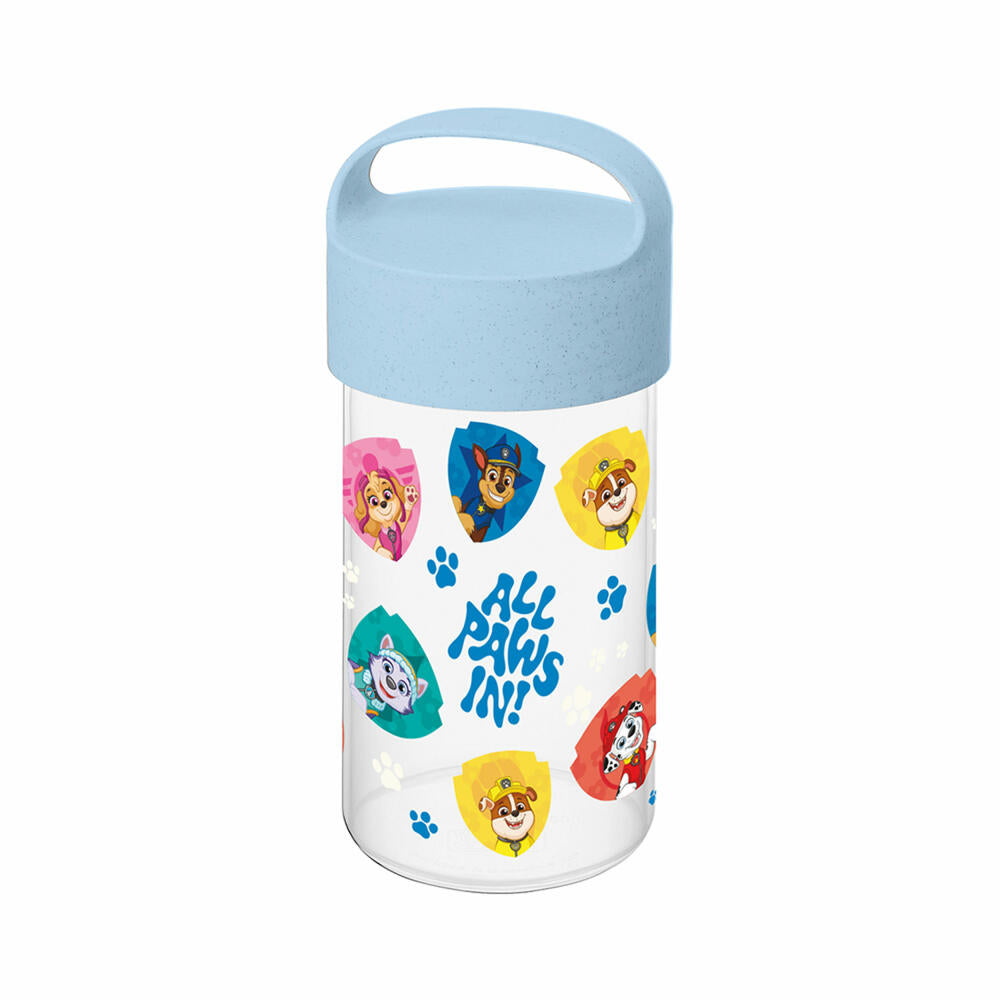 Koziol Snackpot Buddy Snack Grow Paw Patrol, Trinkflasche, Kunststoff, Organic Sky Blue, 500 ml, 8317736