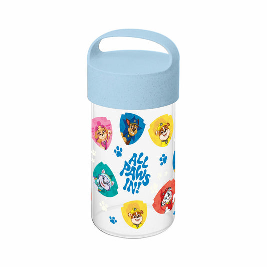 Koziol Snackpot Buddy Snack Grow Paw Patrol, Trinkflasche, Kunststoff, Organic Sky Blue, 500 ml, 8317736