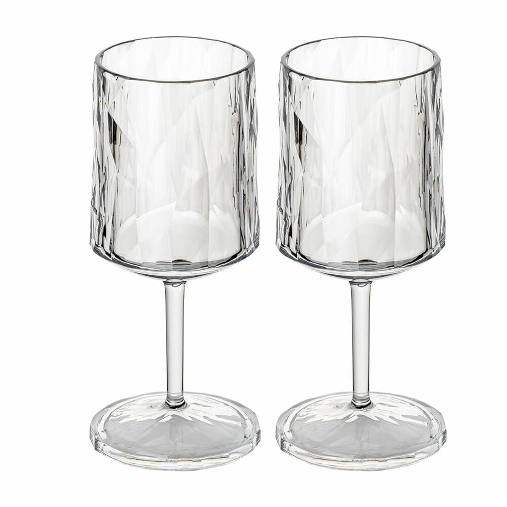 Koziol Stielglas 2er-Set Club No. 21, Cocktailglas, Kunststoff, Crystal Clear, 250 ml, 4486535