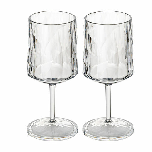 Koziol Stielglas 2er-Set Club No. 21, Cocktailglas, Kunststoff, Crystal Clear, 250 ml, 4486535