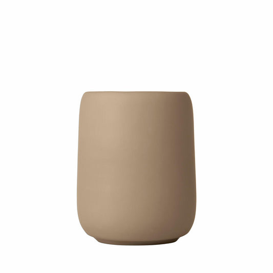 Blomus Zahnputzbecher Sono Tan, Keramik, Silikon, Kunststoff, 300 ml, 66372