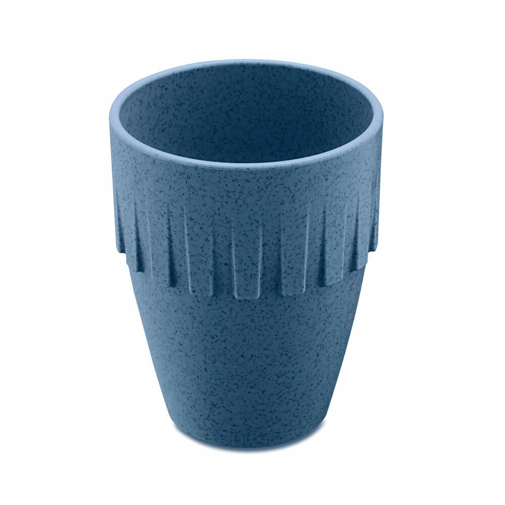 Koziol Becher Cappuccino Connect, Kaffeebecher, Tasse, Kaffeetasse, Thermoplastischer Kunststoff, Organic Deep Blue, 300 ml, 4080675