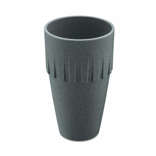 Koziol Becher Latte Connect, Kaffeebecher, Tasse, Kaffeetasse, Thermoplastischer Kunststoff, Organic Deep Grey, 400 ml, 4081673