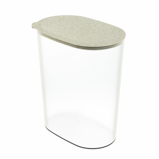 Koziol Vorratsdose Connect Oval Storage L, luftdichter Vorratsbehälter, Kunststoff, Nature Desert Sand, 2.5 L, 4065700