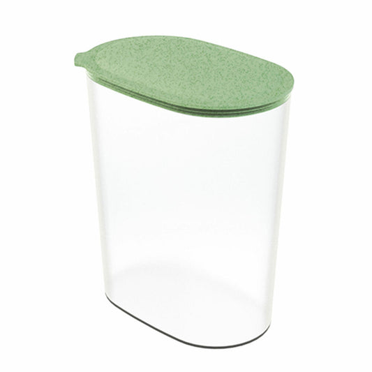 Koziol Vorratsdose Connect Oval Storage L, luftdichter Vorratsbehälter, Kunststoff, Nature Leaf Green, 2.5 L, 4065703