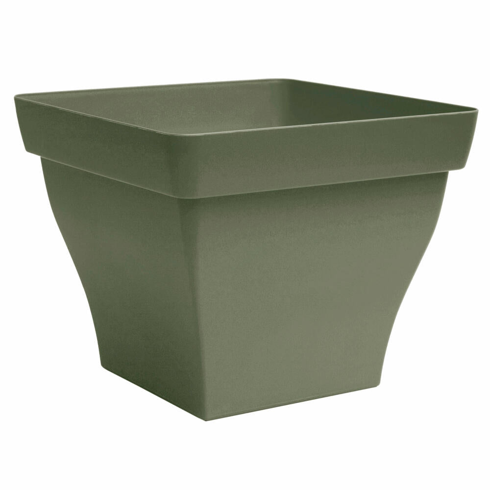 Poétic Romeo square, flowerpot, flower tub, flower pot, planter, plastic, khaki, 24 cm, BRO25KA