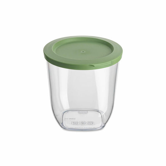 Koziol Vorratsdose Connect Dry Storage S, luftdichter Vorratsbehälter, Kunststoff, Nature Leaf Green, 1 L, 4061703