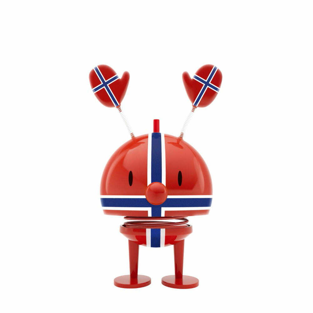 Hoptimist Roligan Norway Medium, wobbly figure, wobbly figure, decoration idea, plastic, red / blue, 14 cm, 26264