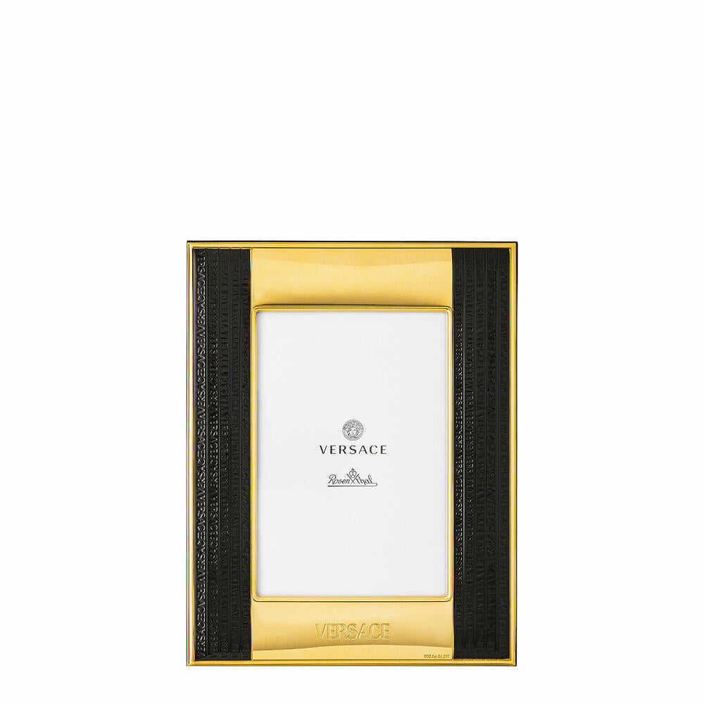 Rosenthal Versace Bilderrahmen Frames VHF10 - Gold-Black, Bilaminiert Sterling Silver, 10 x 15 cm, 69196-321636-05731