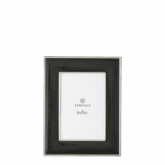 Rosenthal Versace Bilderrahmen Frames VHF11 - Black, Bilaminiert Sterling Silver, 10 x 15 cm, 69200-321640-05731