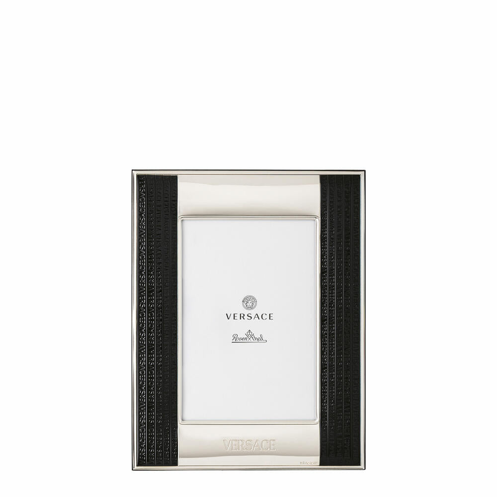 Rosenthal Versace Bilderrahmen Frames VHF10 - Silver-Black, Bilaminiert Sterling Silver, 10 x 15 cm, 69195-321635-05731