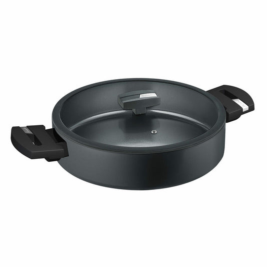 Berndes b.green serving pan with glass lid, pan, aluminum, black, 28 cm, 0015446106