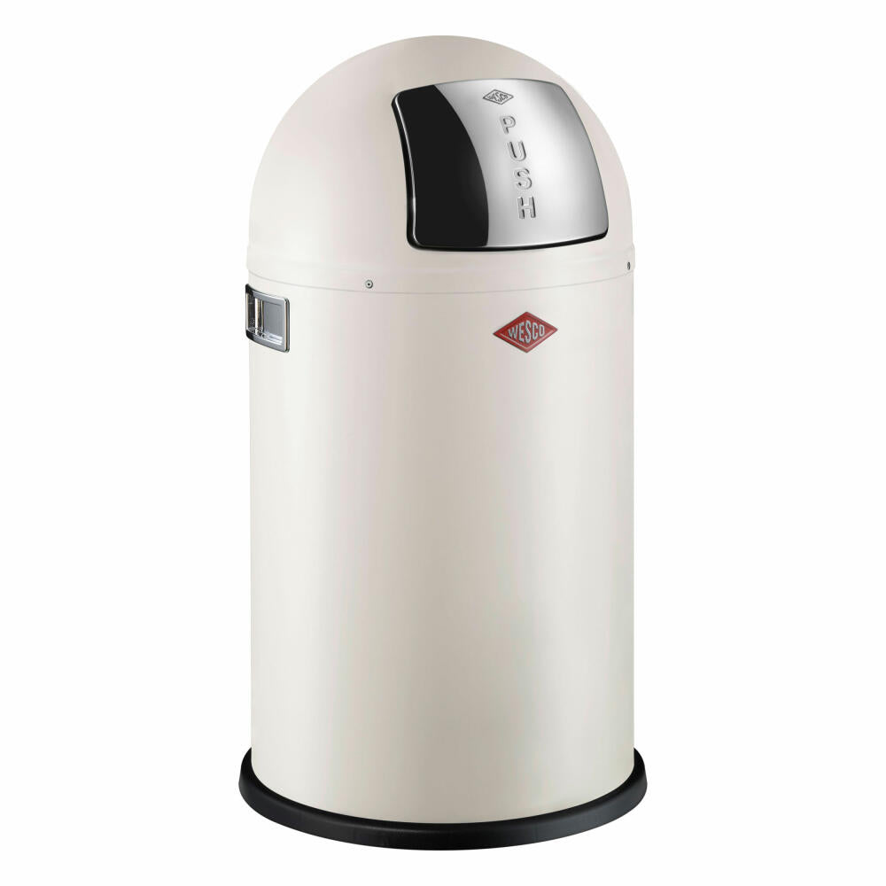 Wesco waste collector Pushboy Junior, trash can, waste bin, sheet steel, sand matt, 22 L, 175531-87