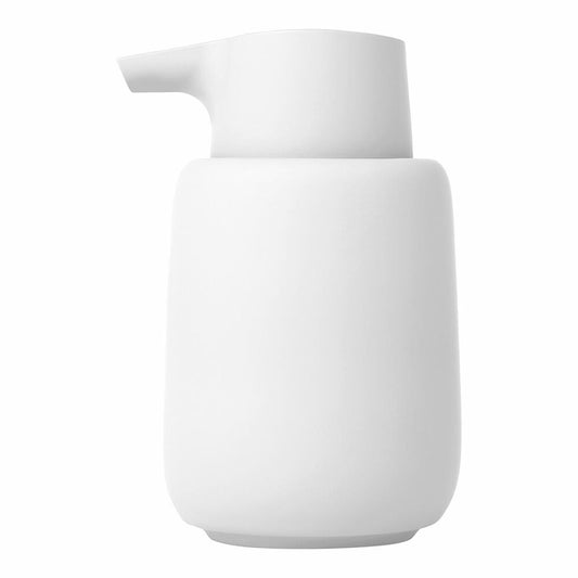 Blomus Seifenspender Sono, Dosierspender, Seifen Spender, Keramik, White, 250 ml, 66273