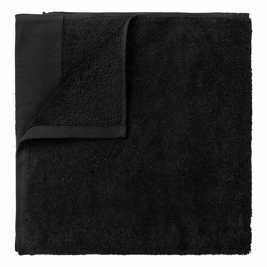 Blomus Gästehandtücher 2er Set Riva, Gästehandtuch, Handtuch, Baumwolle, Black, 30 x 50 cm, 66301