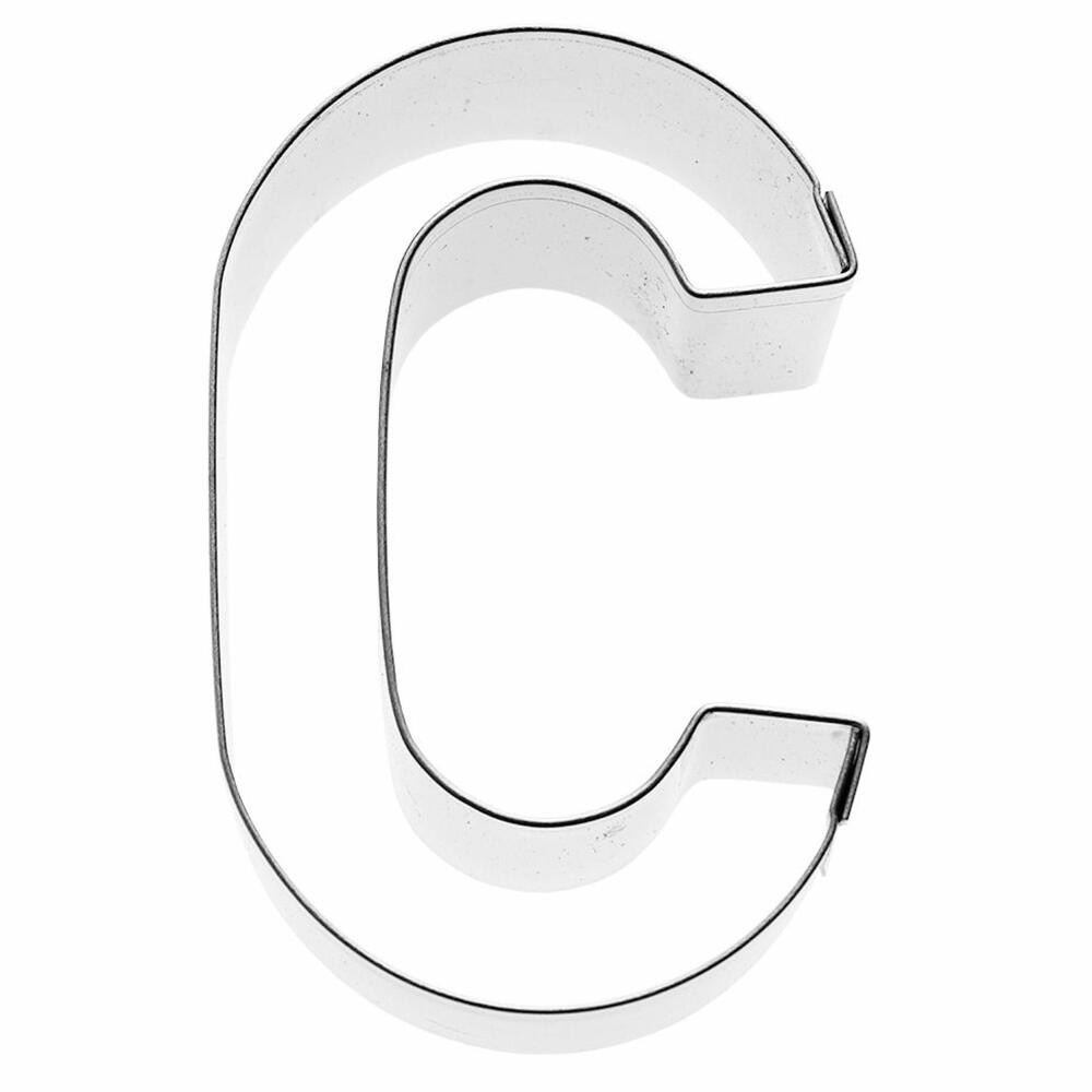 Birkmann cookie cutter letter C, cookie cutter, cookie mold, biscuit, cookies, stainless steel, 6 cm, 196315