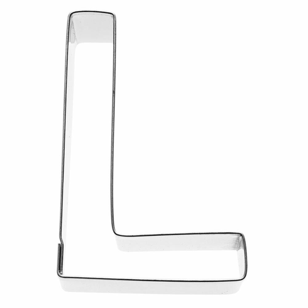 Birkmann cookie cutter letter L, cookie cutter, cookie mold, biscuit, cookies, stainless steel, 6 cm, 196407