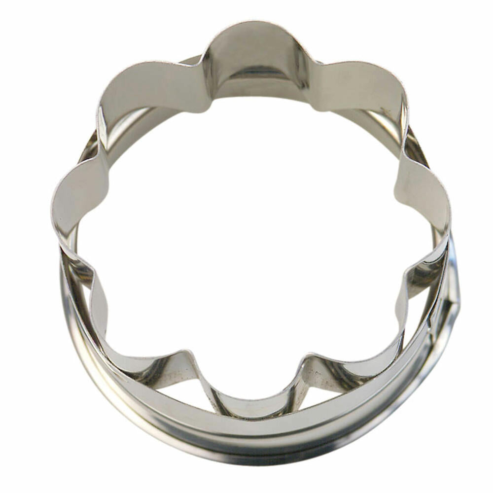 Städter Linzer cookie cutter 8-rosette outer ring, cookie cutter, cookie mold, biscuit, cookies, stainless steel, Ø 4 cm, 956118