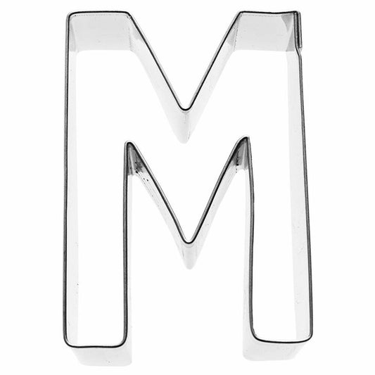 Birkmann cookie cutter letter M, cookie cutter, cookie mold, biscuit, cookies, stainless steel, 6 cm, 196414