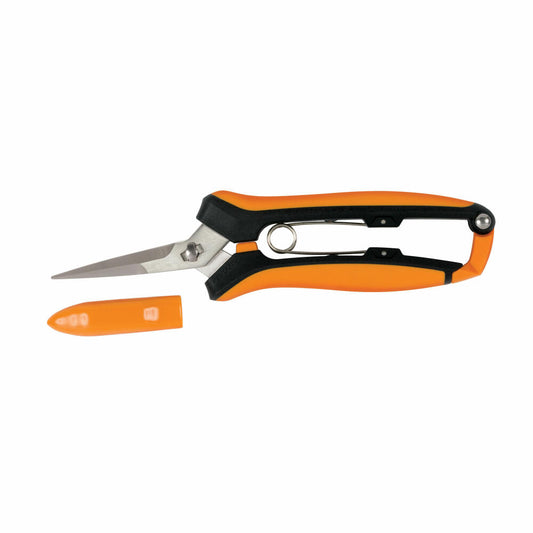 Fiskars Solid Micro-Tip Curved Flower Shears SP160, Plant Shears, Garden Shears, 1063325