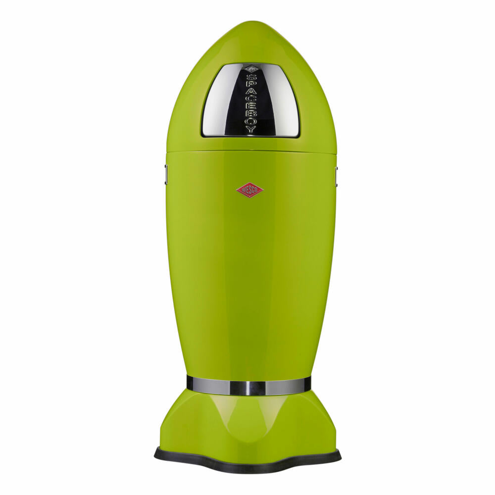 Wesco Mülleimer Spaceboy, Abfallsammler, Abfalleimer, Stahlblech, Limegreen, 35 L, 138631-20