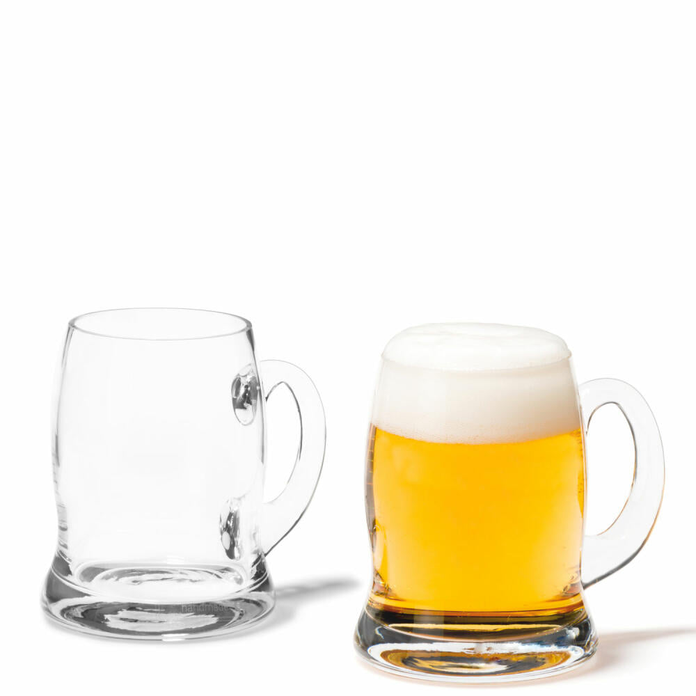 Leonardo Beer Seidel 2er Set, Bierseidel, Bierglas, Bier Krug, Bierhumpen, Glas, 500 ml, 50019