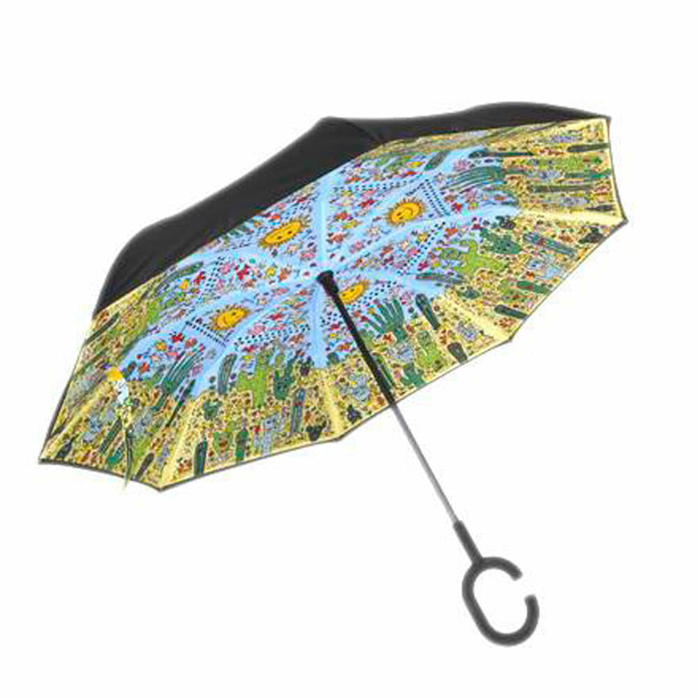 Goebel Upside-Down Umbrella James Rizzi - Desert Life, Umbrella, 26103341