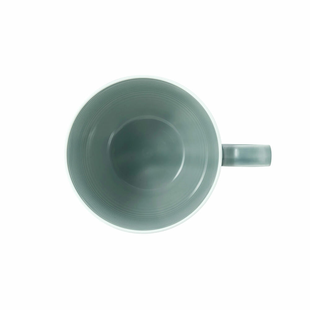 Seltmann Weiden Beat Arktisblau Kaffeeobertasse mit Relief, Kaffeetasse, Kaffee Tasse, Teetasse, Porzellan, Hellblau, 260 ml, 001.753835
