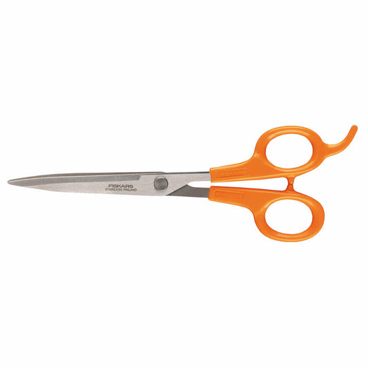 Fiskars Classic Haarschere, Schere, Haarschneideschere, Küchenhelfer, Edelstahl, 17 cm, 1003025