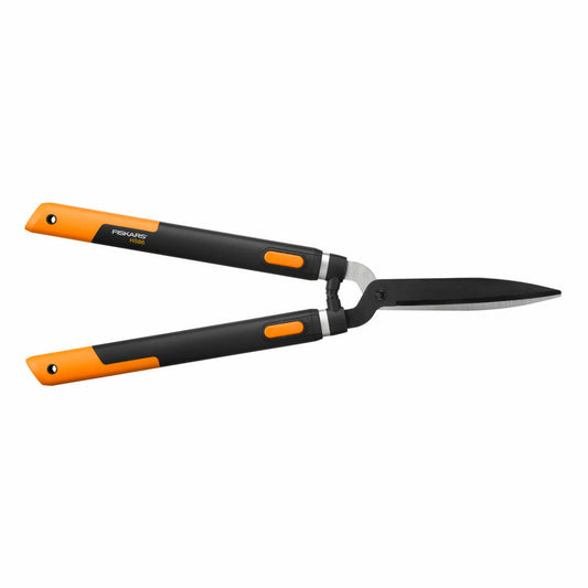 Fiskars SmartFit Teleskop-Heckenschere HS86, Hecken Schere, Gartenschere, Gartenzubehör, Stahl, Schwarz / Orange, 68 / 93 cm, 1013565