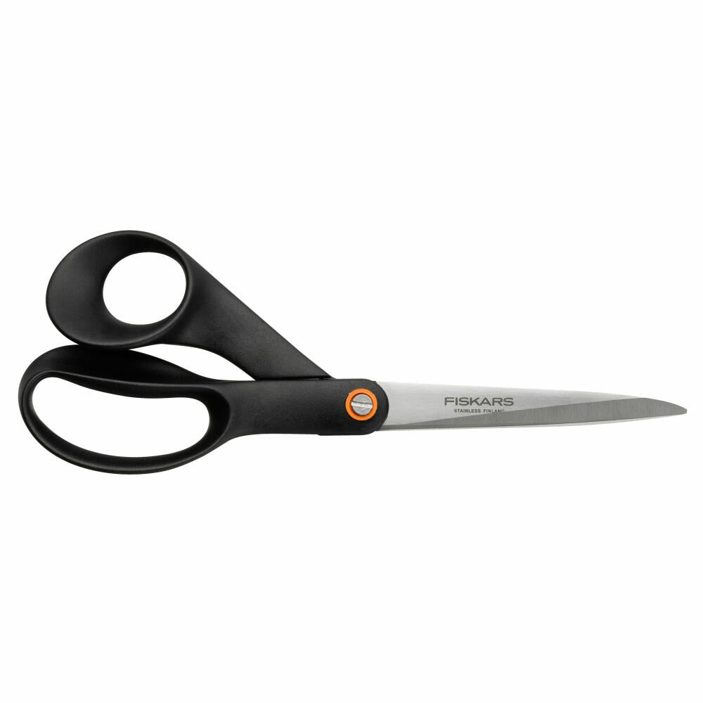 Fiskars Functional Form Universalschere, Schere, Küchenschere, Küchenhelfer, Edelstahl, Schwarz, 21 cm, 1019197