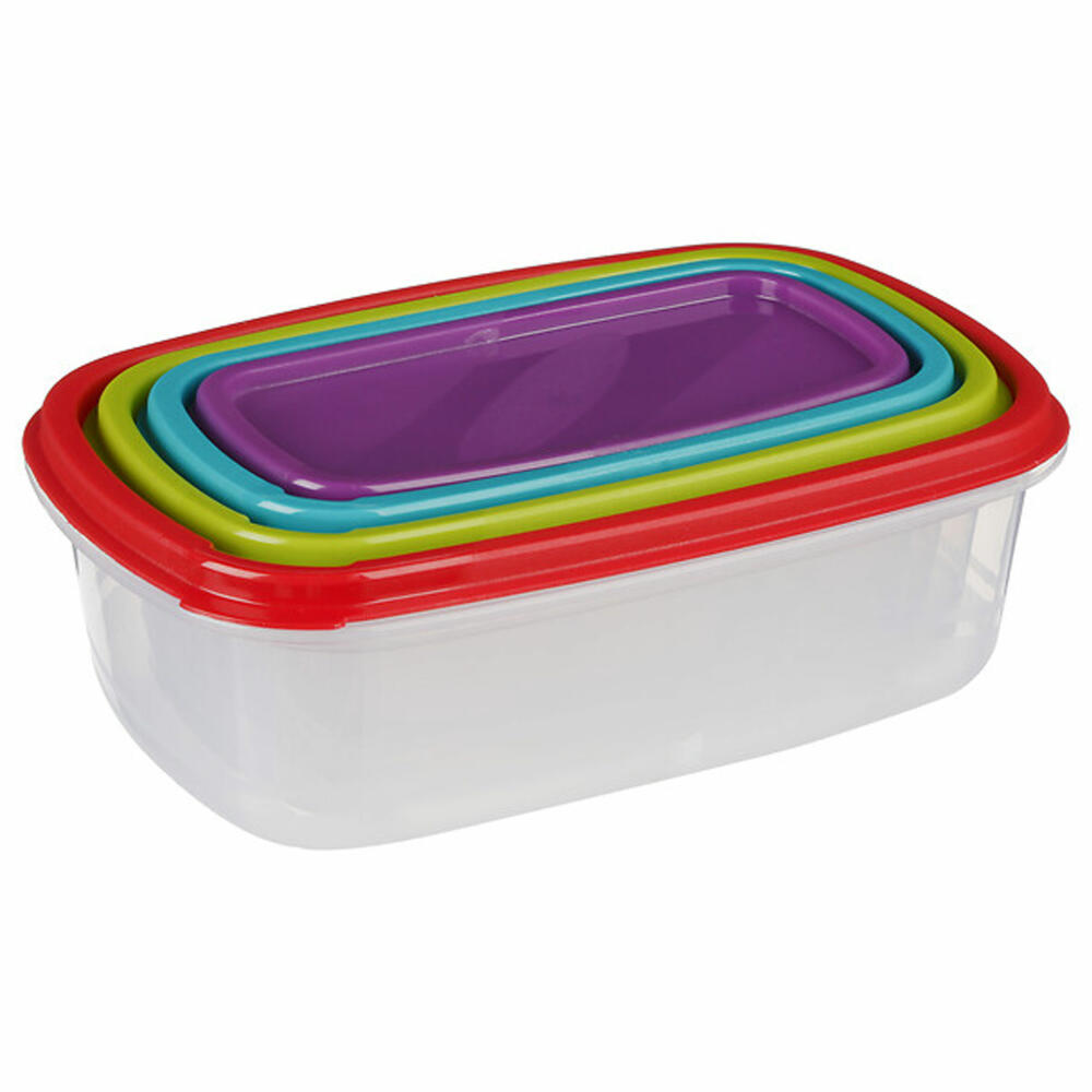 5five Simply Smart Storage Container Set Colors 4-piece, Plastic, Multi-colored, 120395