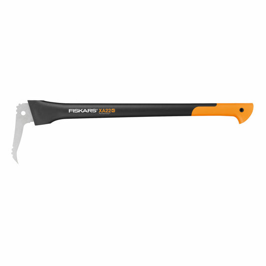 Fiskars WoodXpert Sappie XA22, Handsapie, Gartensapie, Gartenzubehör, Stahl / Kunststoff, Schwarz / Orange, 78 cm, 1003623