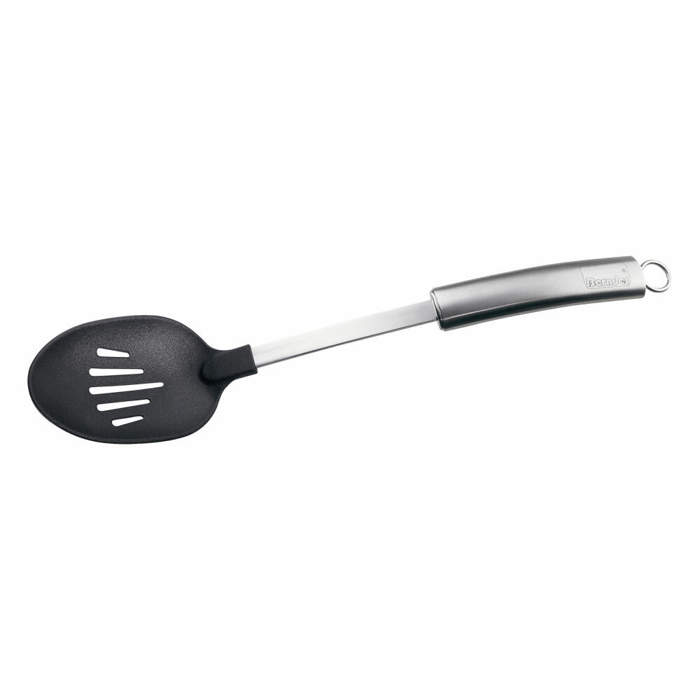 Berndes kitchen helper skimmer, ladle, stainless steel / plastic, silver / black, 009083