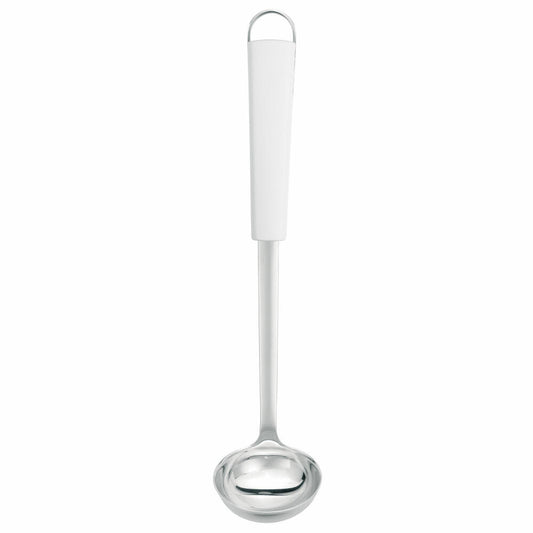 Brabantia Küchenhelfer Essential, Sossenlöffel/-Kelle, Weiß und Edelstahl, 400506