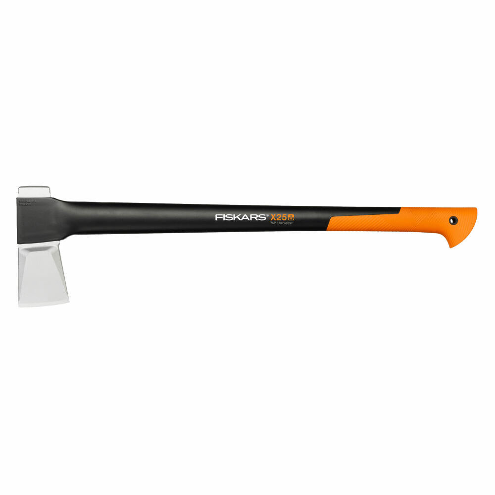 Fiskars splitting ax X25-XL, splitting axe, garden hatchet, garden accessories, steel/plastic, black/orange, 72 cm, 1015643