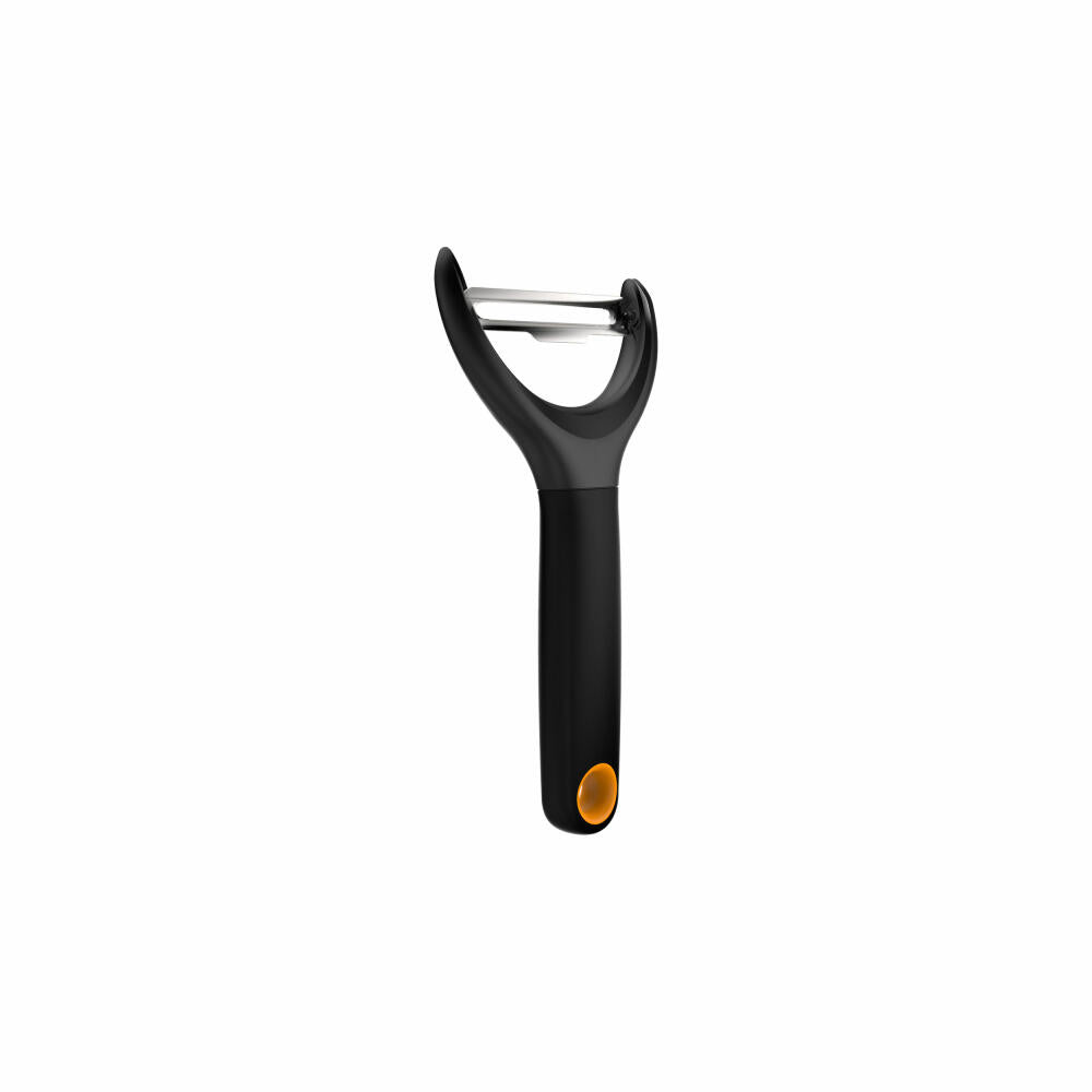 Fiskars Functional Form Gemüseschäler, Sparschäler, Obstschäler, Gemüse Schäler, Küchenhelfer, Edelstahl, 23 cm, 1016122