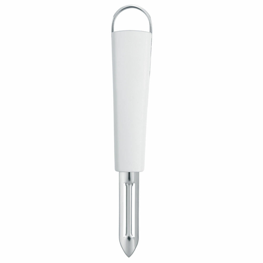 Brabantia Küchenhelfer Essential, Sparschäler/Universalschäler, Weiß und Edelstahl, 400308