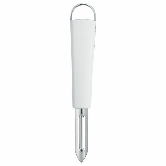 Brabantia Küchenhelfer Essential, Sparschäler/Universalschäler, Weiß und Edelstahl, 400308