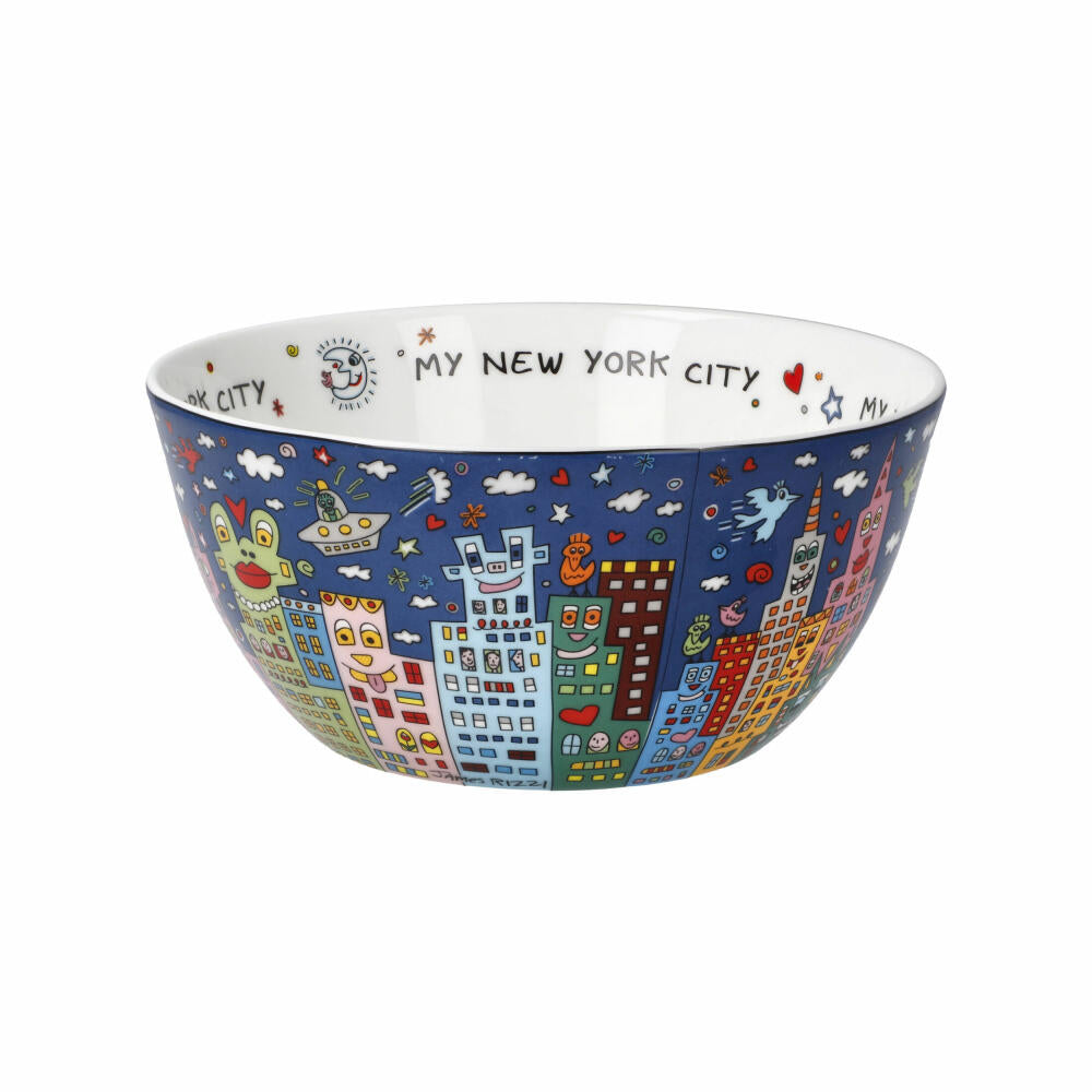 Goebel Schale James Rizzi - My New York City Night, Pop Art, Fine Bone China, Bunt, 15 cm, 26103141
