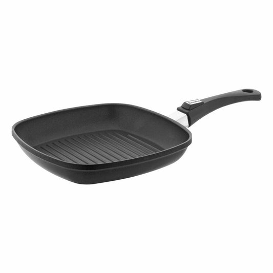 Berndes Vario Click Induction Grill Pan, Pan, Grilling, Non-Stick Coating, Cast Aluminium, Black, 30 cm, 031198