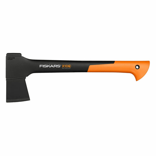 Fiskars Universalaxt X10-S, Universal Axt, Gartenbeil, Gartenzubehör, Stahl / Kunststoff, Schwarz / Orange, 44 cm, 1015619