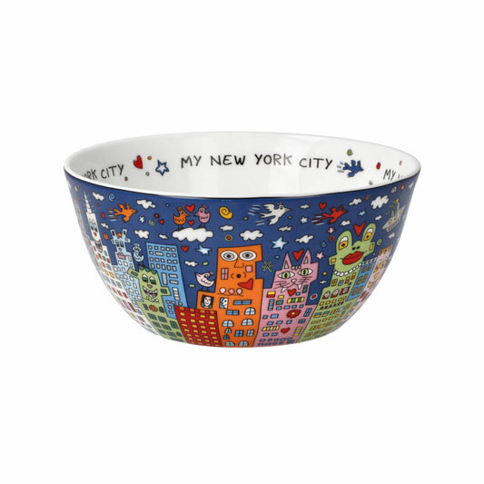 Goebel Schale James Rizzi - My New York City Night, Pop Art, Fine Bone China, Bunt, 15 cm, 26103141