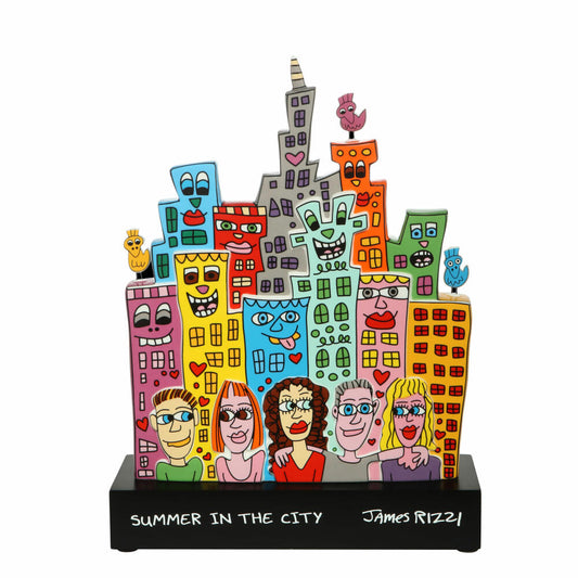 Goebel Figur James Rizzi - Summer in the City, Pop Art, Porzellan, Bunt, 35.5 cm, 26102821