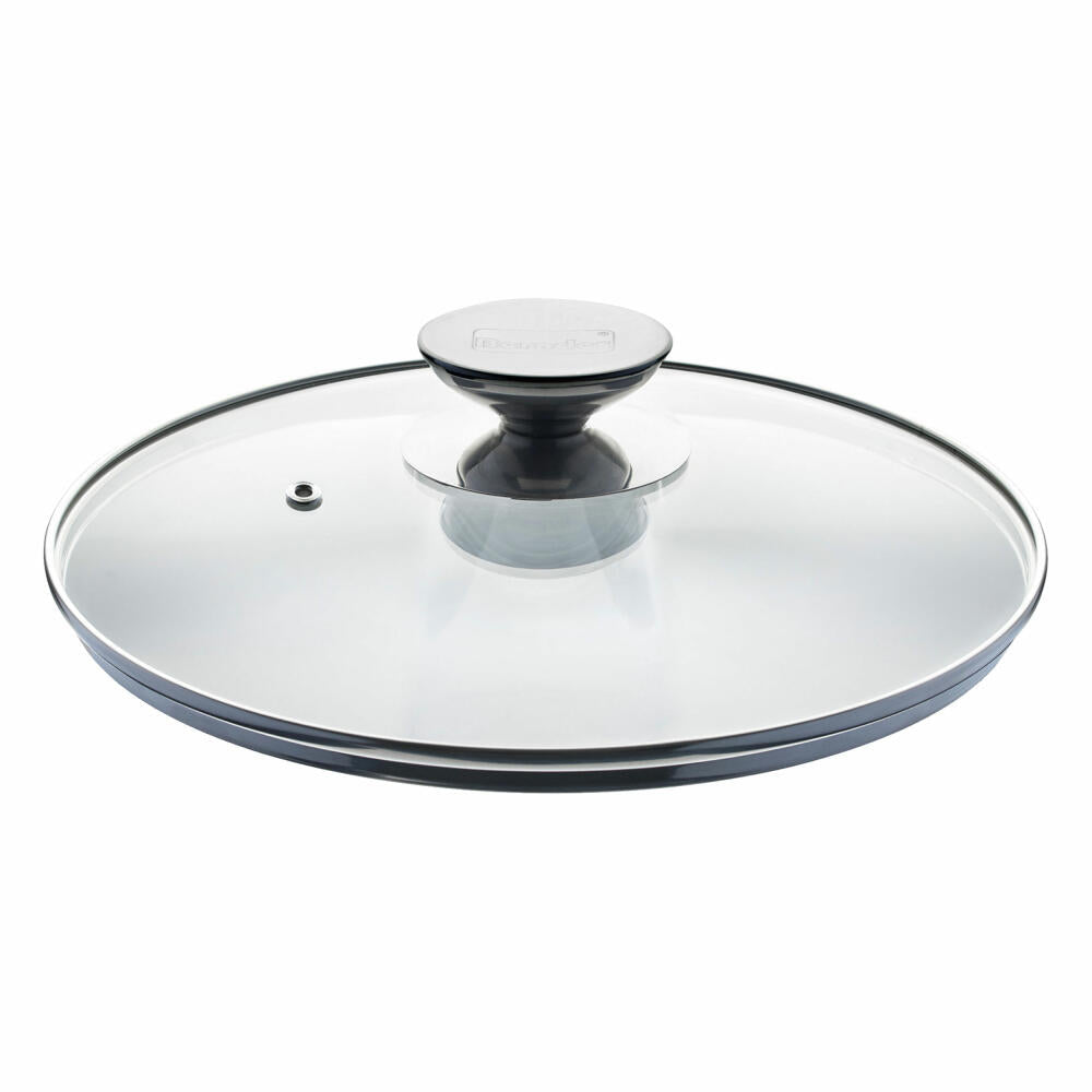 Berndes special glass lid with stainless steel knob, safety glass, transparent, Ø 24 cm, 007024