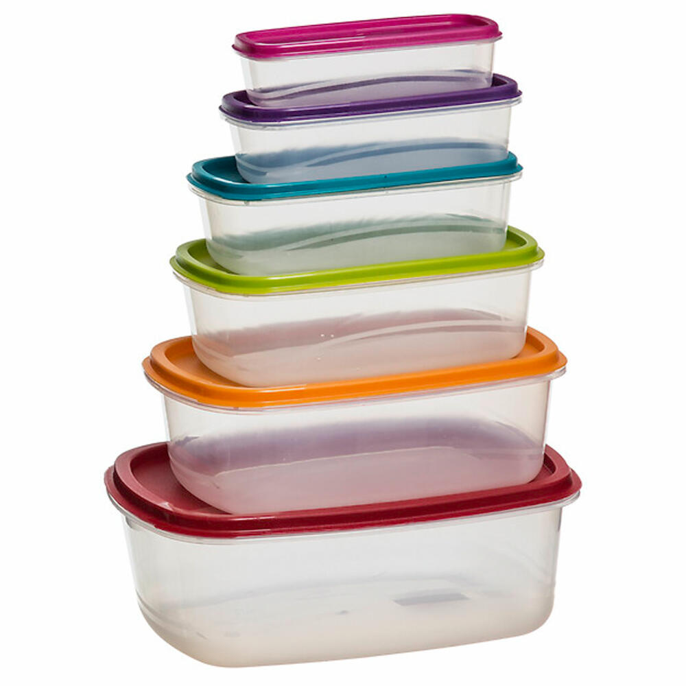 5five Simply Smart Storage Container Set Colors 6-piece, Plastic, Multi-colored, 120393