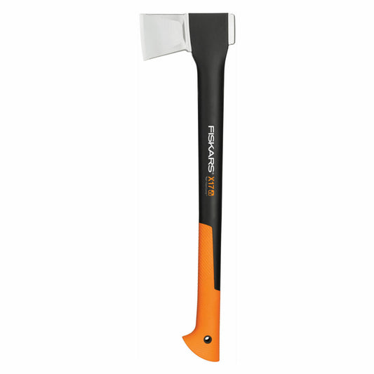 Fiskars splitting ax X17-M, splitting axe, garden hatchet, garden accessories, steel/plastic, black/orange, 59 cm, 1015641