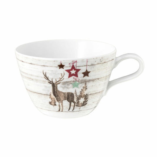 Seltmann Weiden Life Milchkaffeetasse, Kaffeetasse, Kaffee Tasse, Porzellan, Christmas, 370 ml, 001.753895