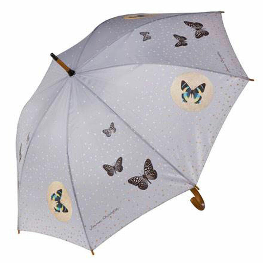 Goebel Gray Butterflies - Umbrella Artis Orbis Joanna Charlotte Colorful Textile 26150311