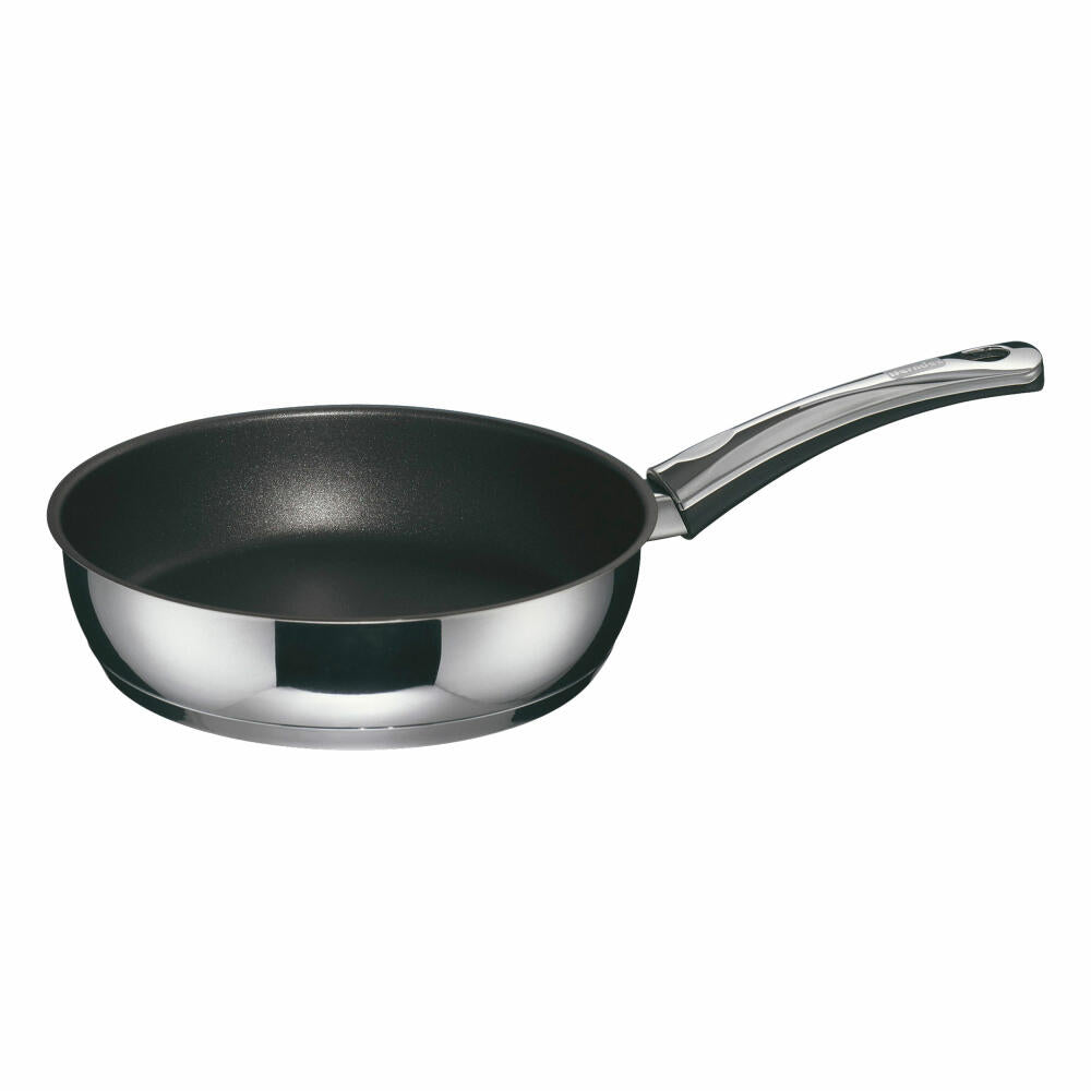 Berndes Injoy Special Edition Sauté Pan, Pan, Non-Stick Coating, Stainless Steel, Silver / Black, Ø 24 cm, 063666